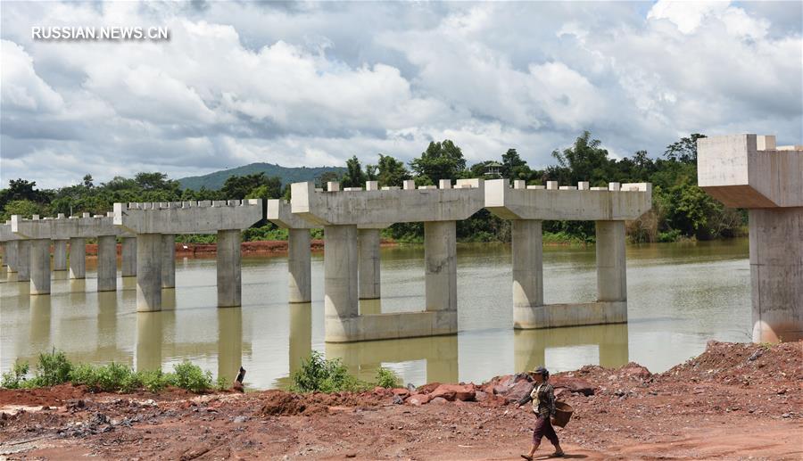 Строительство скоростного шоссе Китай - Лаос