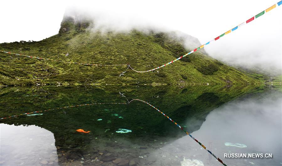 Зеленая драгоценность Тибета -- озеро Ланцзи-Цо