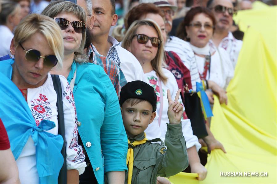 В Киеве прошли праздничные мероприятия по случаю Дня независимости Украины