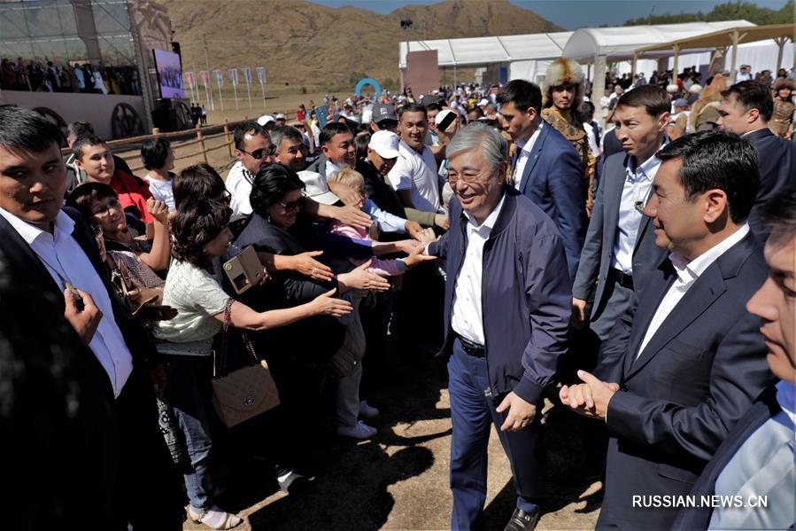 Президент Казахстана посетил II международный фестиваль этнической музыки Jezkik