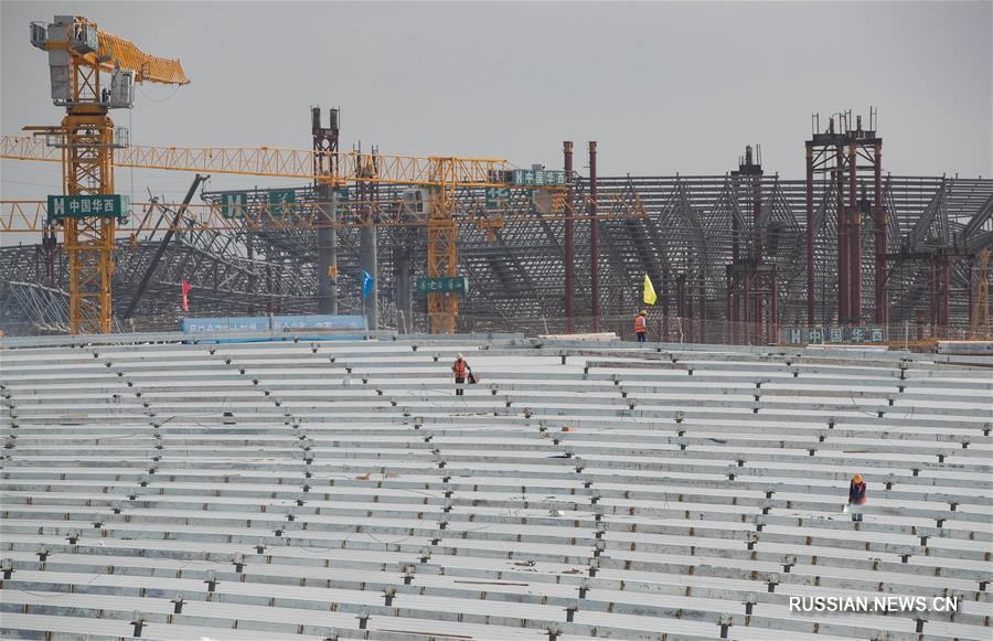 Успешно завершено устройство несущих конструкций терминала T2 международного аэропорта Тяньфу в Чэнду 