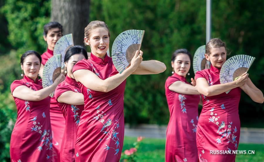 Берег реки Дунай "облачился в китайское ципао"  