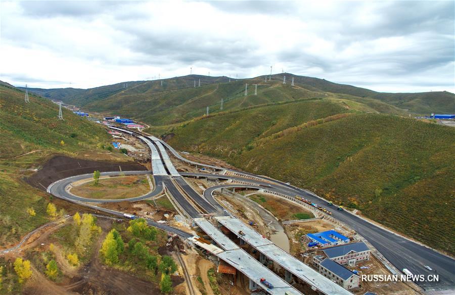 Строительство развязки Тайцзычэн на скоростном шоссе Яньцин -- Чунли идет по плану