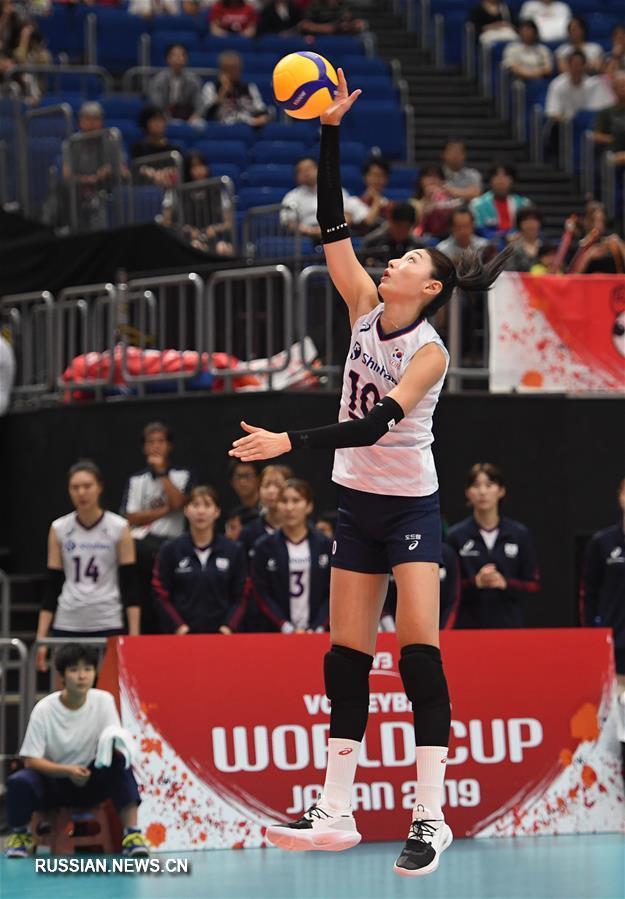 （体育）（11）排球——女排世界杯：中国队战胜韩国队