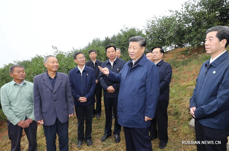 Си Цзиньпин посетил с инспекцией сад масличных камелий в уезде Гуаншань