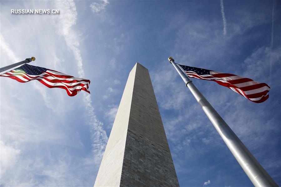 Монумент Джорджа Вашингтона открыт после трех лет ремонта