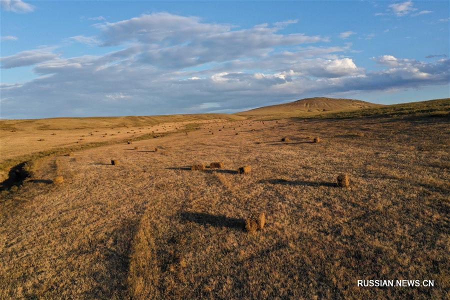 Осенние пейзажи в степях АР Внутренняя Монголия