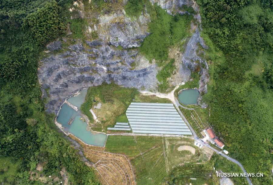 Плодородные поля и сады на месте заброшенных рудников