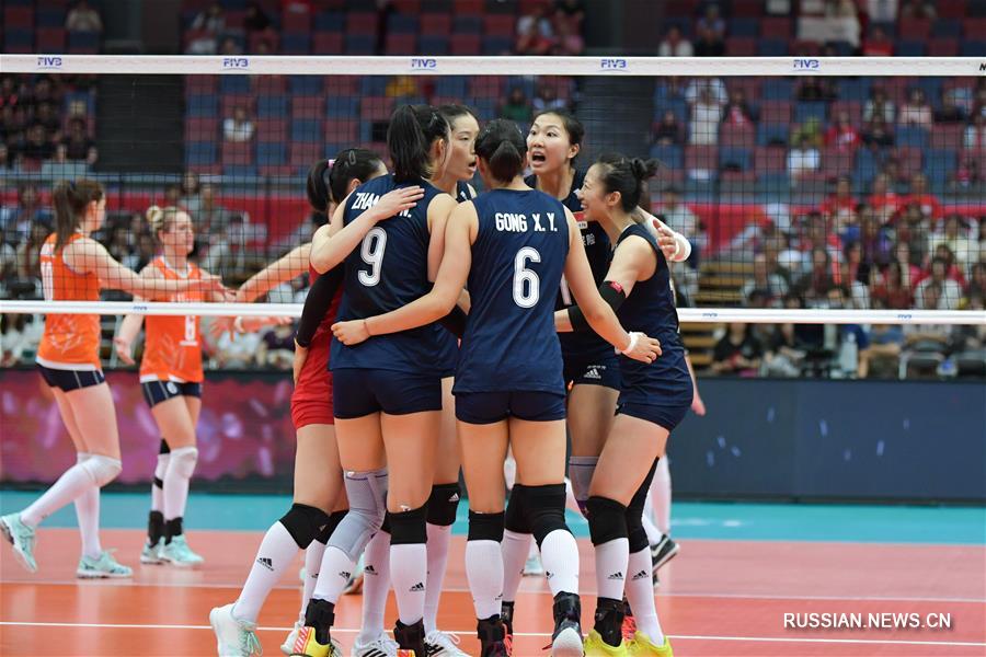 Кубок мира по волейболу среди женщин 2019: сборная Китая обыграла команду Нидерландов
