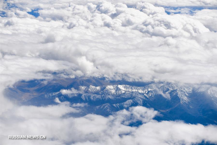 Живописные пейзажи Тибета с высоты птичьего полета