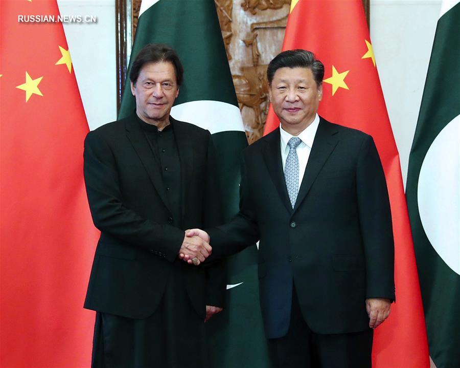 （时政）习近平会见巴基斯坦总理伊姆兰·汗