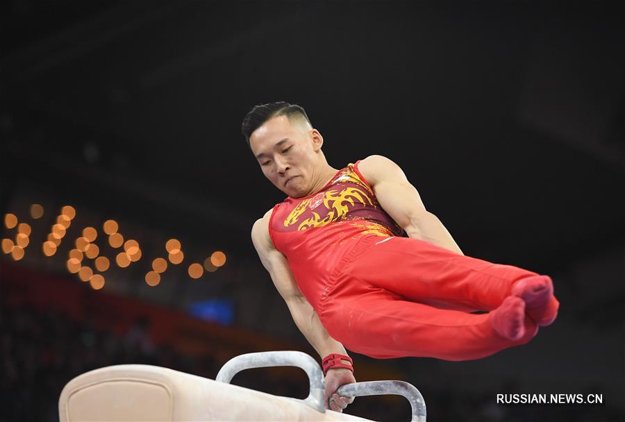 Спортивная гимнастика -- ЧМ-2019: гимнасты Китая завоевали серебро в мужских командных соревнованиях