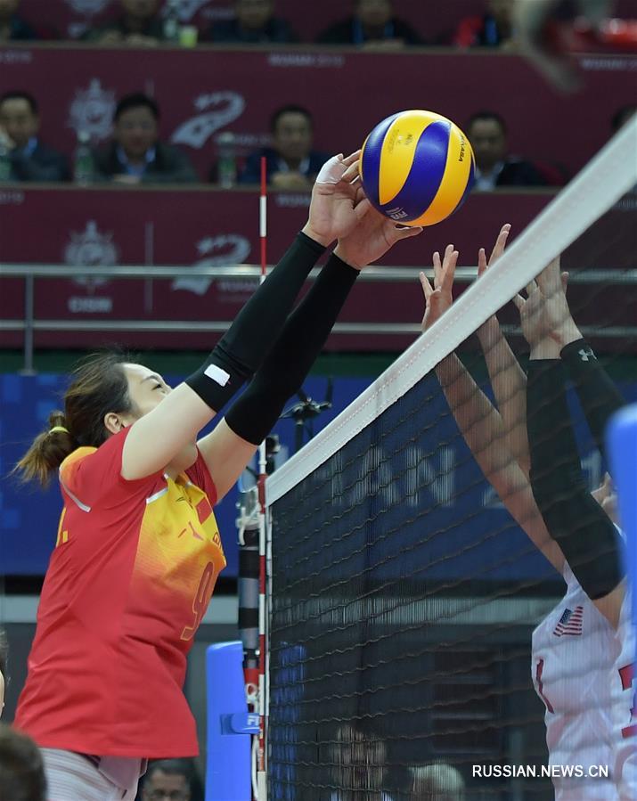 Волейбол -- 7-е Всемирные военные игры: китайские волейболистки обыграли американок