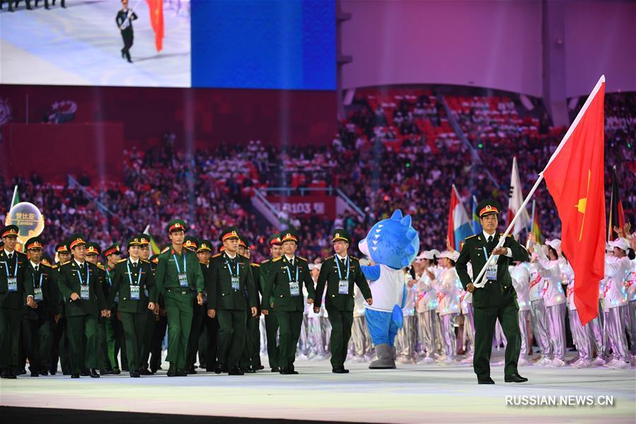 Церемония открытия 7-х Всемирных военных игр прошла в Ухане