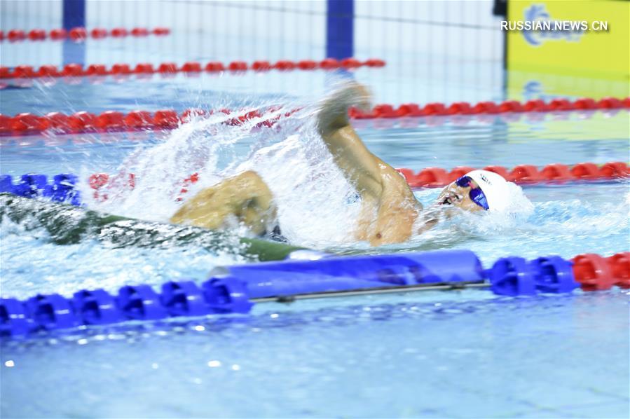 Всемирные военные игры -- Военное пятиборье среди мужчин: китайский спортсмен Чжан Чжэн установил новый мировой рекорд в плавании с препятствиями на 50 м