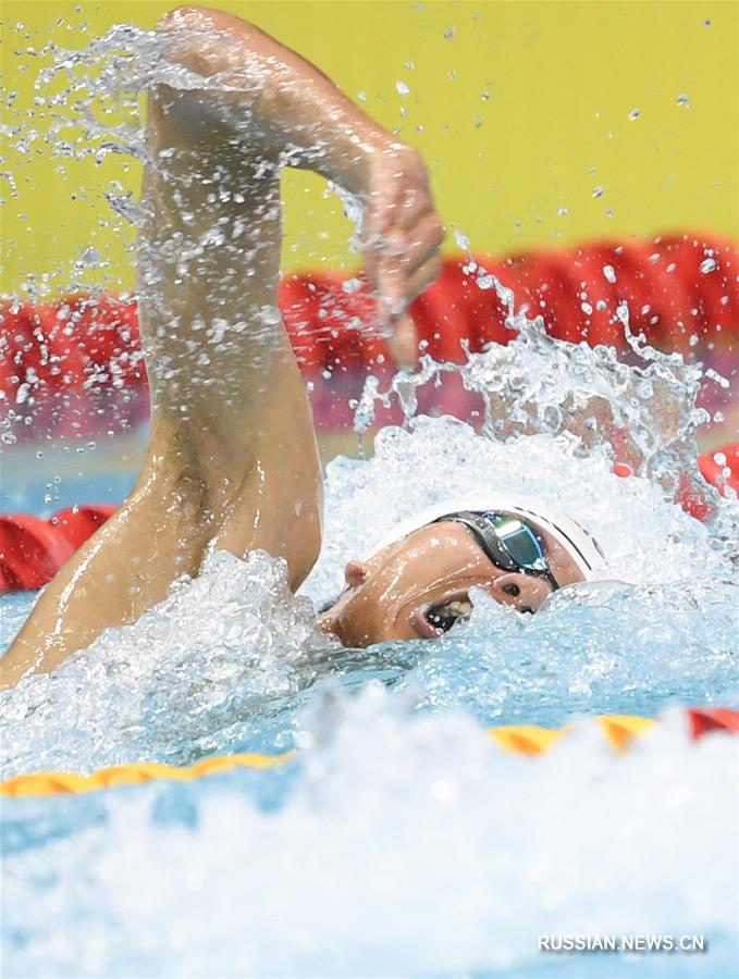 Всемирные военные игры -- Плавание, эстафета 4х100 м вольным стилем (микст): китайские спортсмены завоевали "золото"