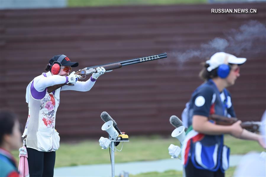 Всемирные военные игры -- Стендовая стрельба, трап: Ли Циннянь завоевала золотую медаль в индивидуальном зачете среди женщин