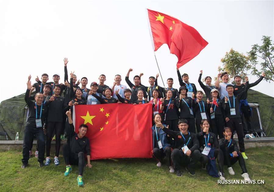 Всемирные военные игры -- Военное пятиборье: китайские спортсменки стали первыми в эстафете с препятствиями 