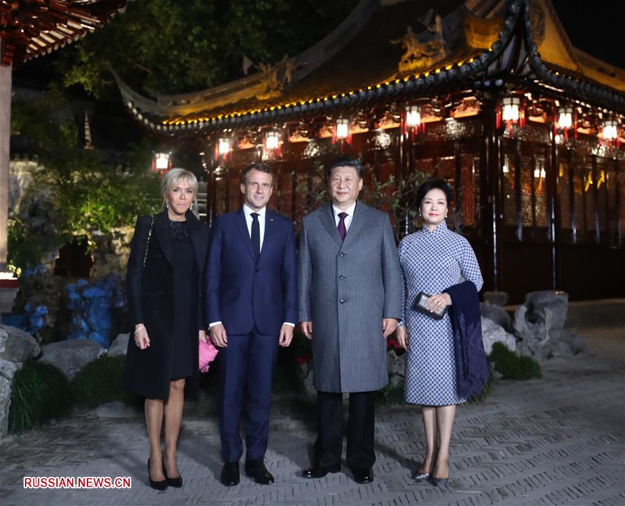 （第二届进博会）（2）习近平夫妇在上海会见法国总统马克龙夫妇