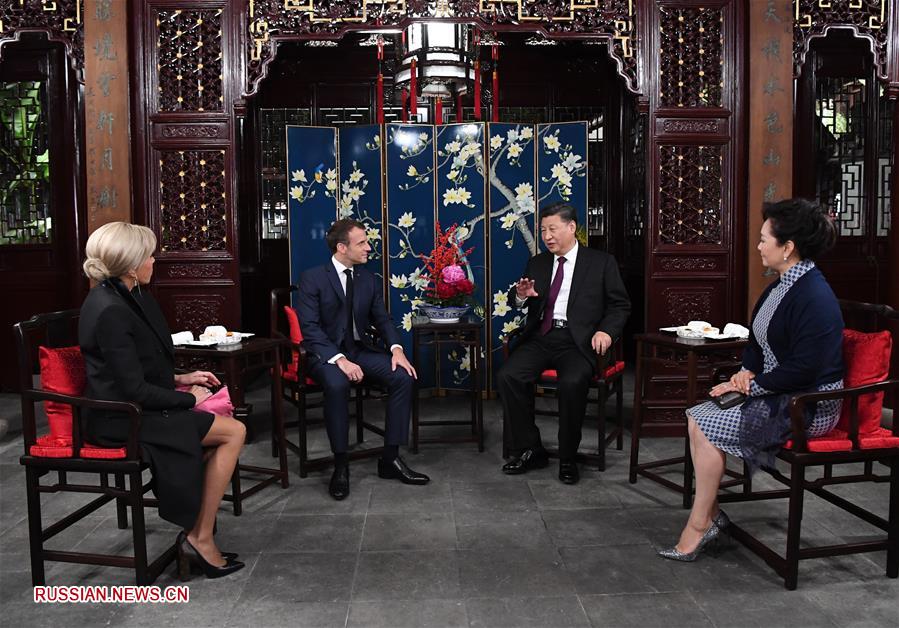 （第二届进博会）（3）习近平夫妇在上海会见法国总统马克龙夫妇