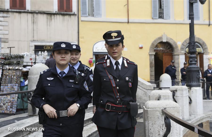 （国际）（8）中意第四次警务联合巡逻在罗马启动
