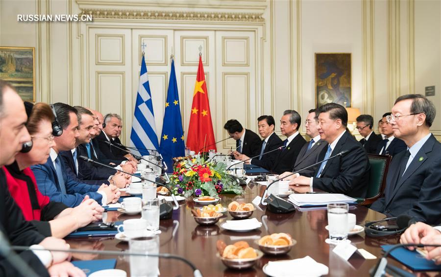 （XHDW）（1）习近平同希腊总理米佐塔基斯会谈
