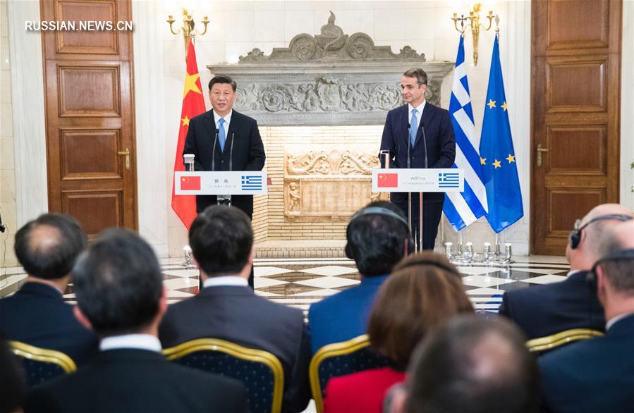 （XHDW）（2）习近平同希腊总理米佐塔基斯会谈