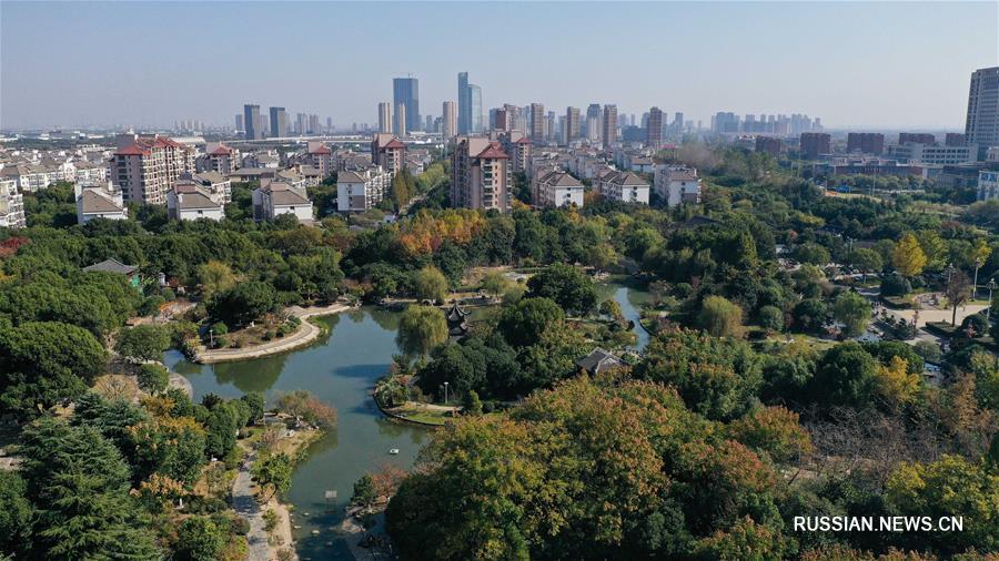 Новый городской парк в Куньшане