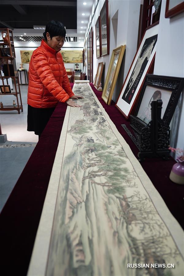 Традиционная вышивка волосами из провинции Цзянси