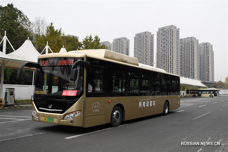 Парк электробусов "с нулевым уровнем выбросов" в Ханчжоу превысил 2500 единиц