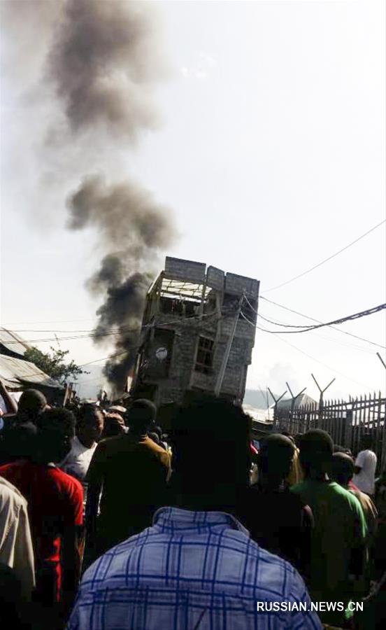 （国际）（1）刚果（金）一架小型客机坠毁　至少23人死亡