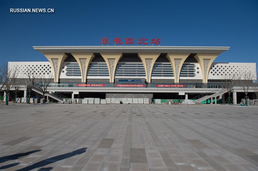 Новая станция скоростной железной дороги Пекин-Чжанцзякоу предстала во всей красе 