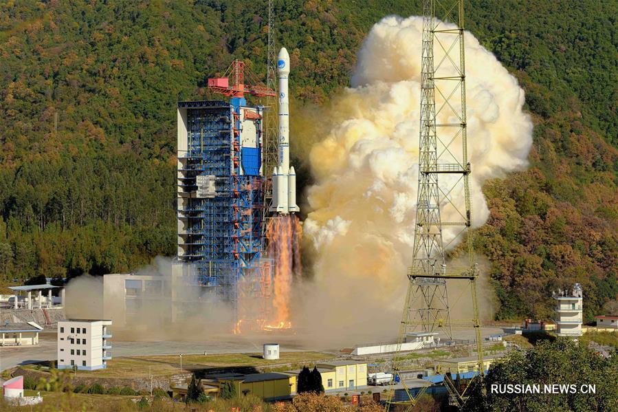 Китай запустил два новых спутника системы "Бэйдоу"