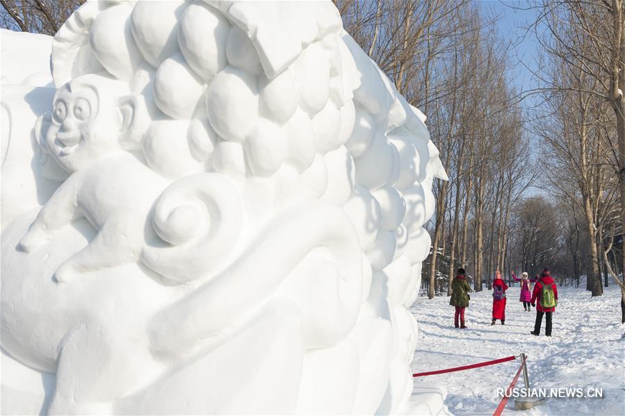 В Харбине открылась выставка снежной скульптуры
