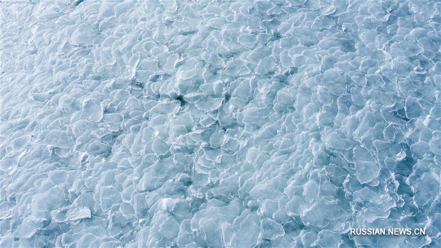 На озере Цинхай начался ледостав