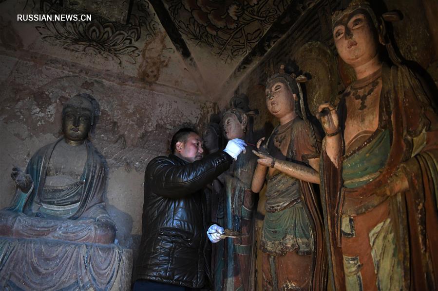 Хранитель пещер горы Майцзишань