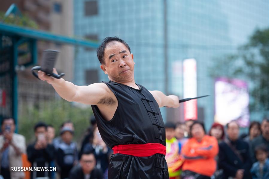 Танец дракона и льва в Аомэне