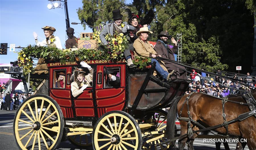 В Лос-Анджелесе устроили Парад роз в честь Нового года 