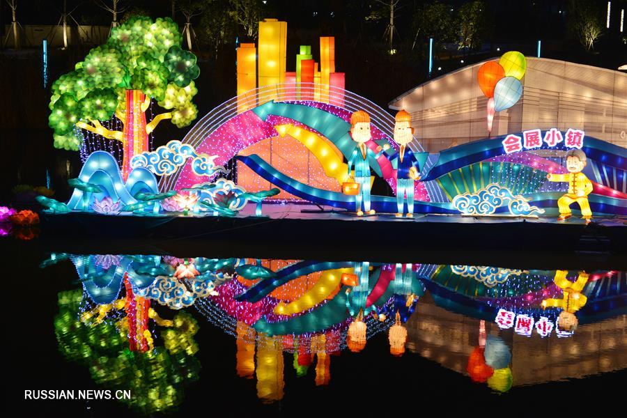 Новогодние фонари украсили города провинции Цзянсу