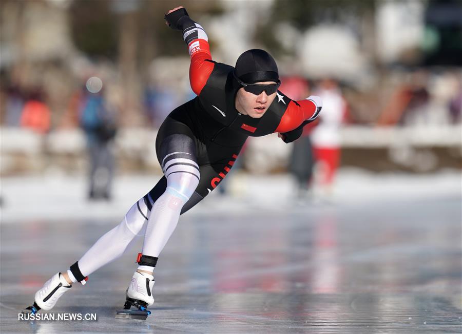 3-я зимняя юношеская Олимпиада -- Конькобежный спорт: китаец Сюэ Чживэнь завоевал бронзу на дистанции 500 м среди мужчин