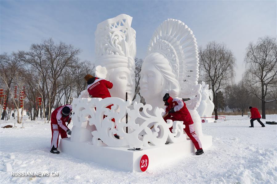 В Харбине завершился конкурс снежной скульптуры