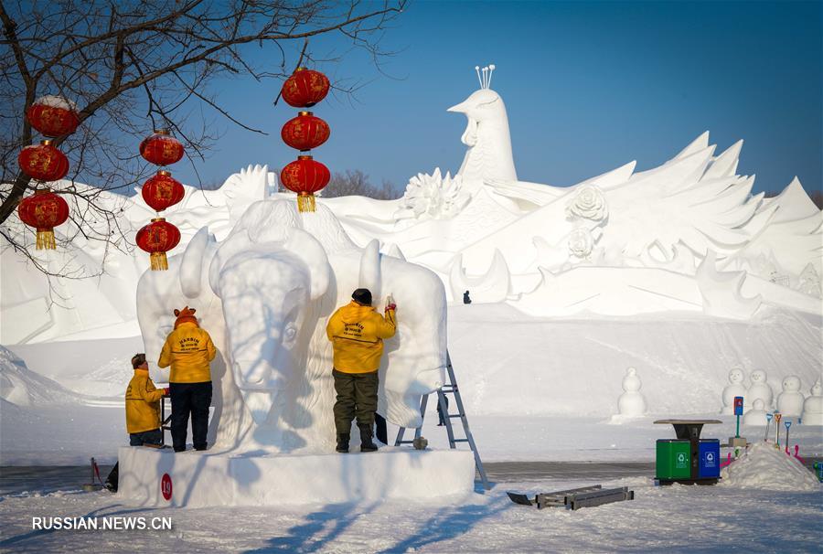 В Харбине завершился конкурс снежной скульптуры