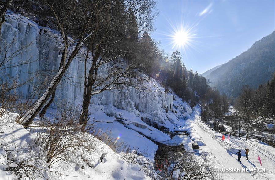 Зимний день у горы Чанбайшань