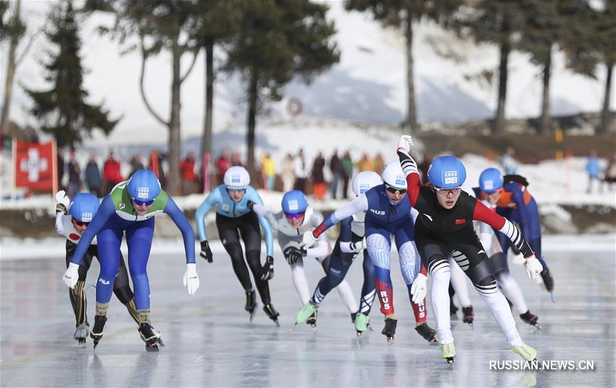 Зимние юношеские Олимпийские игры -- Конькобежный спорт, масс-старт, женщины: китаянка Ян Биньюй завоевала "золото" 