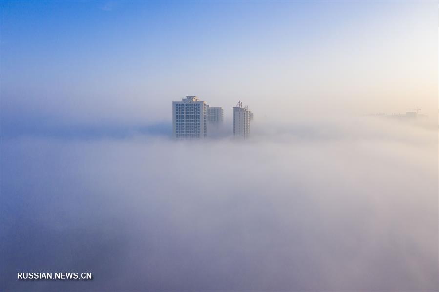 Адвективный туман над Юньчэном