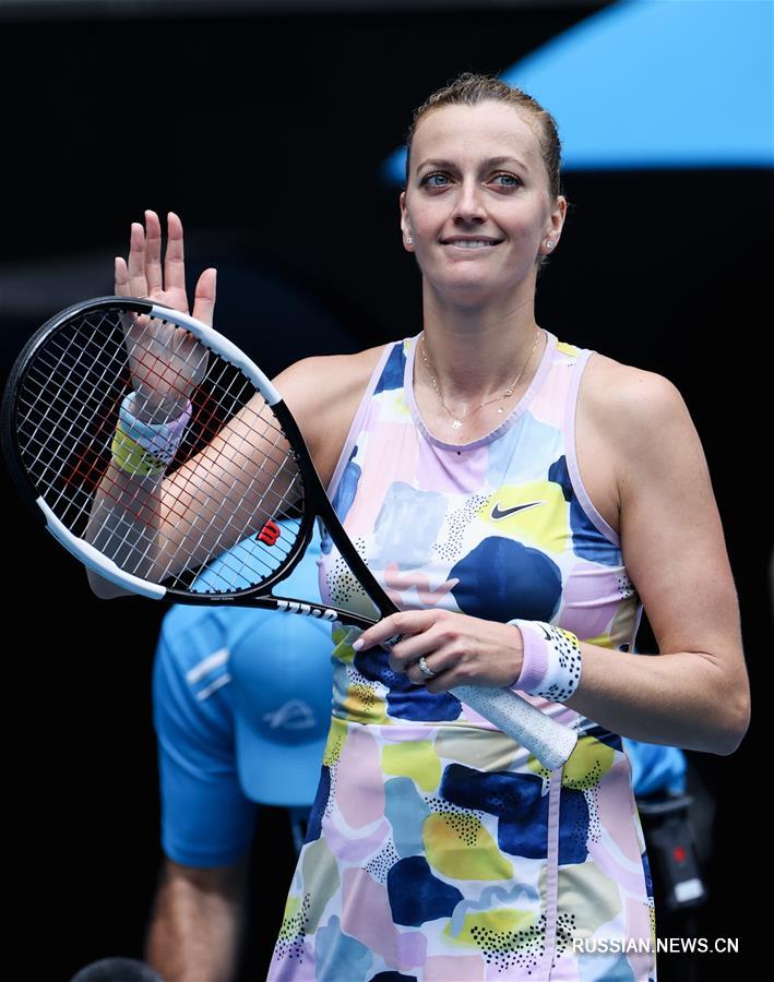 Чешская теннисистка П. Квитова победила россиянку Е. Александрову на Открытом чемпионате Австралии по теннису-2020