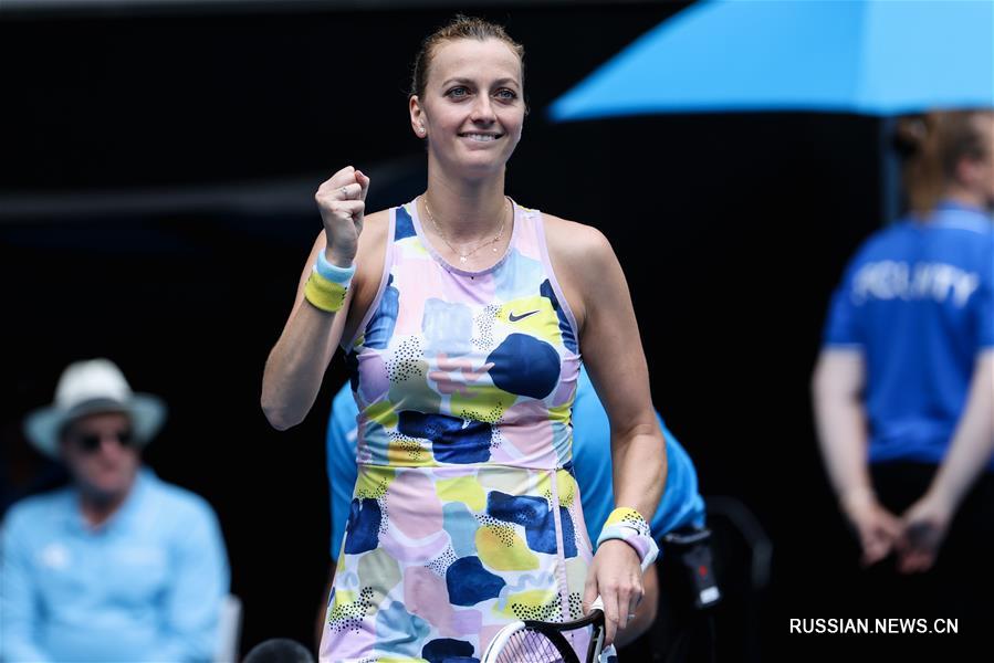 Чешская теннисистка П. Квитова победила россиянку Е. Александрову на Открытом чемпионате Австралии по теннису-2020