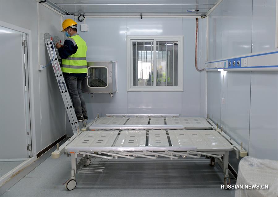 Строительство больницы "Лэйшэньшань" в Ухане вышло на финишную прямую