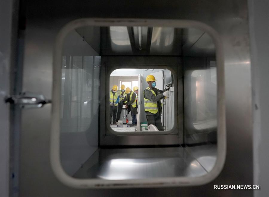 Строительство больницы "Лэйшэньшань" в Ухане вышло на финишную прямую