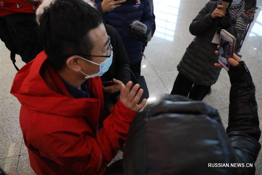 Хэйлунцзянская бригада медиков выехала в город Сяогань